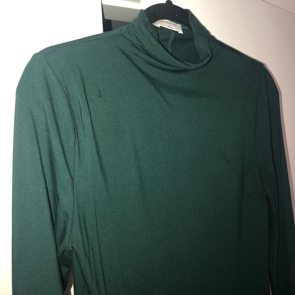 Babaton roll neck long sleeve shirt